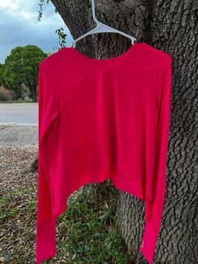 Free People FP Movement Tempo Long Sleeve Tee NWT Size XS MALIBU PINK ROSE